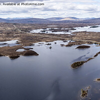 Buy canvas prints of Lochan na h-Achlaise and Loch Ba by Graham Moore