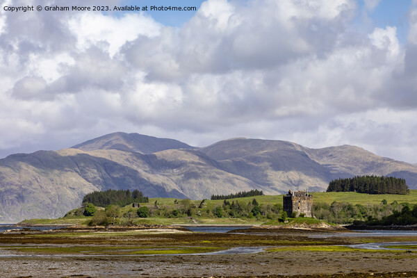 Castle Stalker Appin Scotland Picture Board by Graham Moore