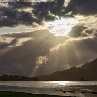 Buy canvas prints of Loch Leven setting sun by Graham Moore