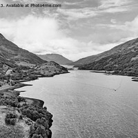 Buy canvas prints of Loch Leven and the Pap of Glencoe monochrome by Graham Moore