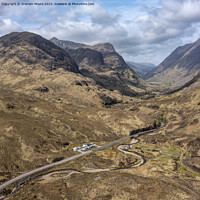 Buy canvas prints of Glencoe three sisters square by Graham Moore