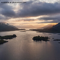 Buy canvas prints of Loch Leven and Ballachulish sunset by Graham Moore