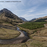Buy canvas prints of Glen Etive looking south by Graham Moore
