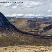 Buy canvas prints of Buachaille Etive Mor and Ben Nevis pan by Graham Moore