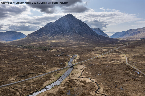 Buachaille Etive Mor and River Etive Picture Board by Graham Moore