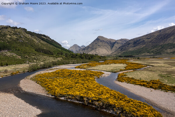 River Etive in Glen Etive Picture Board by Graham Moore