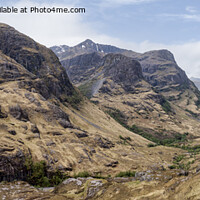Buy canvas prints of Glencoe three sisters elevated panorama by Graham Moore