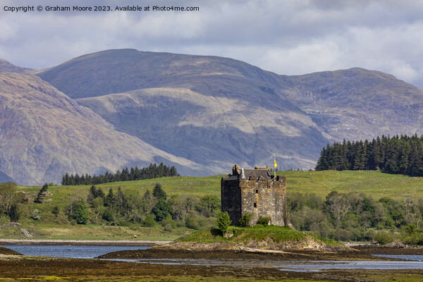 Castle Stalker Appin Scotland closeup Picture Board by Graham Moore