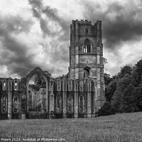 Buy canvas prints of Fountains Abbey and tower from the east by Graham Moore
