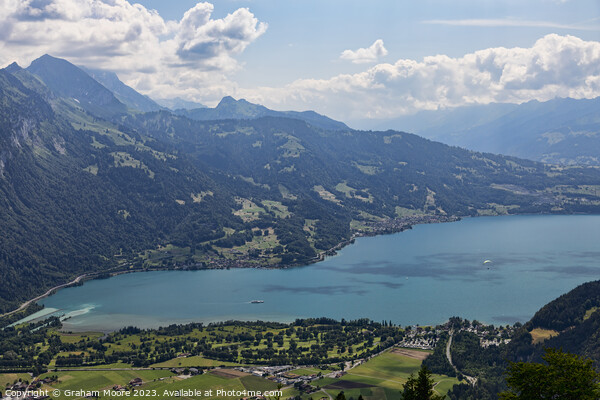 Lake Thun Interlaken Picture Board by Graham Moore
