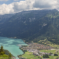 Buy canvas prints of Interlaken and Lake Brienz by Graham Moore