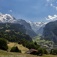 Buy canvas prints of Lauterbrunnen valley and Jungfrau by Graham Moore