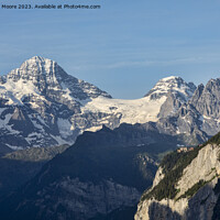 Buy canvas prints of Breithorn above Murren Switzerland by Graham Moore