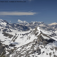 Buy canvas prints of Mont Blanc from the Schilthorn by Graham Moore