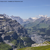 Buy canvas prints of Murren from Eigergletscher by Graham Moore