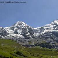 Buy canvas prints of Eiger Monch Jungfrau pan by Graham Moore