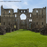 Buy canvas prints of Rievaulx Abbey from the west by Graham Moore