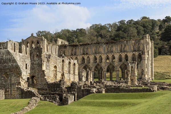 Rievaulx Abbey from the southeast Picture Board by Graham Moore