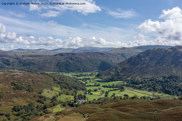 Borrowdale from the Honister Pass Picture Board by Graham Moore