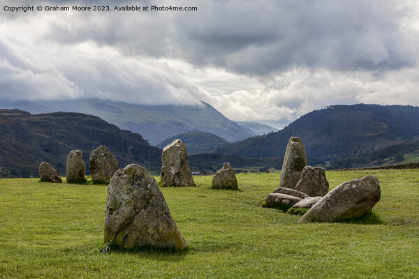 Castlerigg looking south Picture Board by Graham Moore