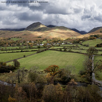 Buy canvas prints of Buttermere village and Grasmoor by Graham Moore