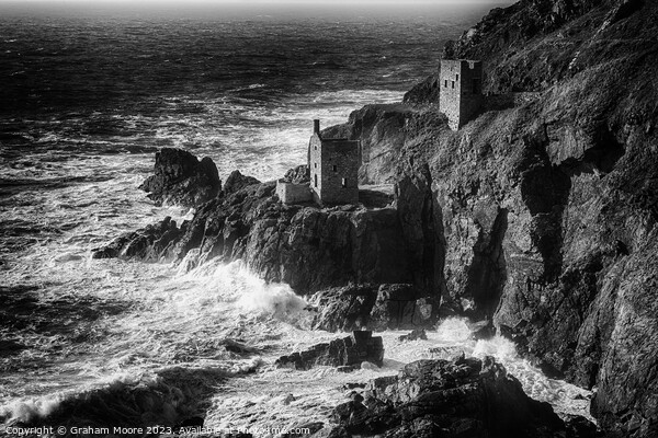 Botallack Cornwall Picture Board by Graham Moore
