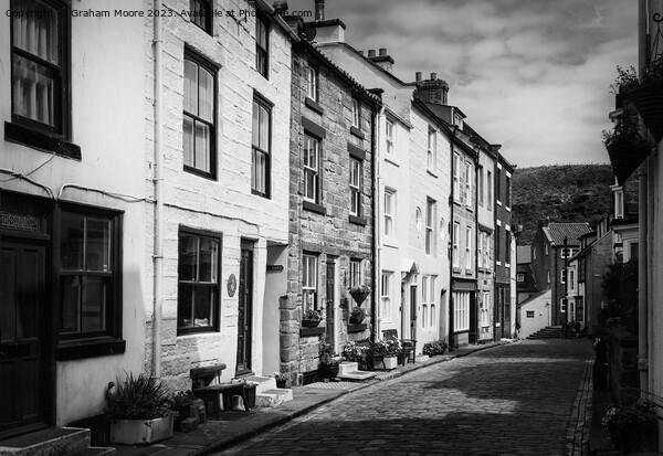 Staithes street Picture Board by Graham Moore