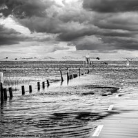 Buy canvas prints of Holy Island Causeway by Graham Moore