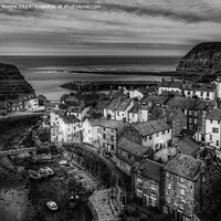 Buy canvas prints of Staithes evening by Graham Moore