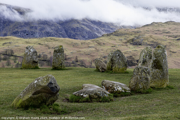 Castlerigg and Low Rigg Picture Board by Graham Moore