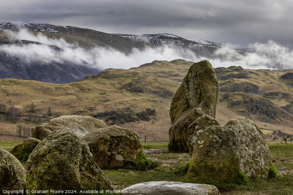 Castlerigg Low Rigg and Clough Head Picture Board by Graham Moore