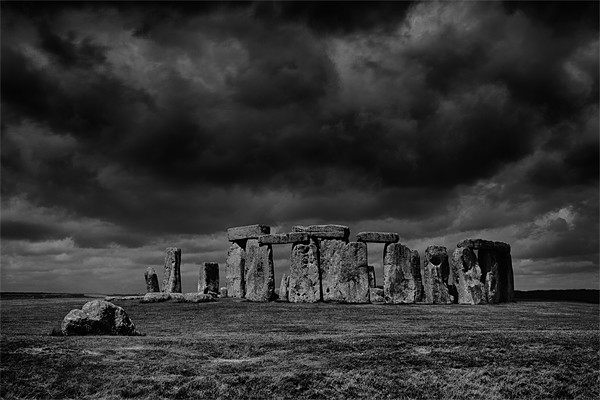 Stonehenge, with dramatic sky Picture Board by Graham Moore