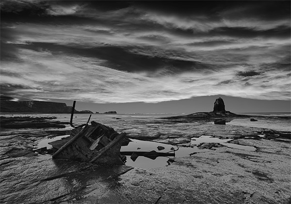 Black Nab with dramatic sky Picture Board by Graham Moore