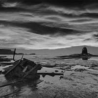 Buy canvas prints of Black Nab with dramatic sky by Graham Moore
