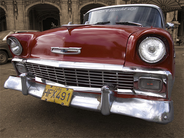 Classic red Chevy Picture Board by Graham Moore