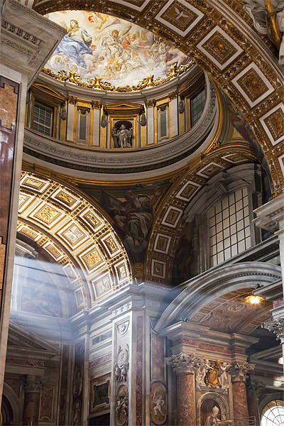 Inside St Peters, Rome Picture Board by Graham Moore