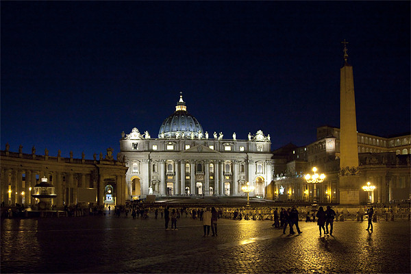 St Peters Square at night Picture Board by Graham Moore