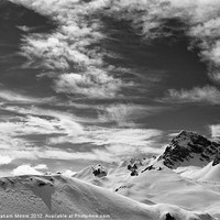 Buy canvas prints of Clouds above Courchevel by Graham Moore