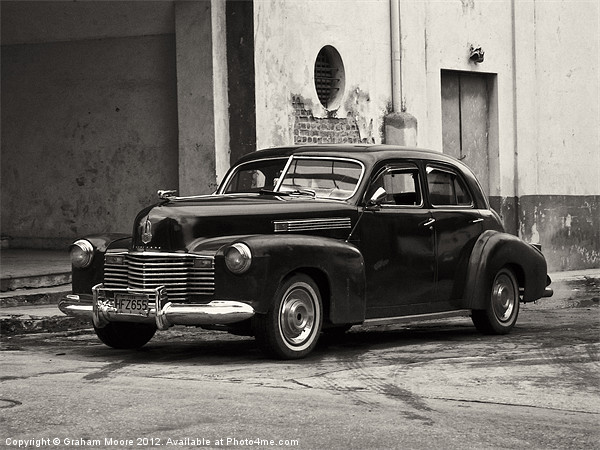Vintage Cadillac, Cuba Picture Board by Graham Moore