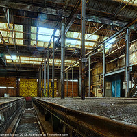 Buy canvas prints of Abandoned workshop by Graham Moore