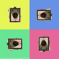 Buy canvas prints of Popart box camera by Graham Moore