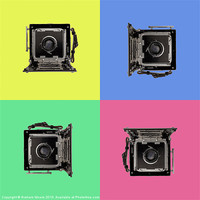Buy canvas prints of Popart press camera by Graham Moore
