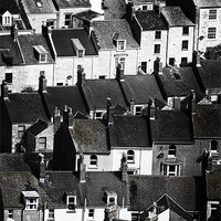 Buy canvas prints of Terraced houses by Graham Moore