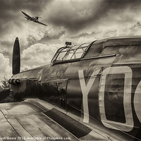 Buy canvas prints of Hurricane and Spitfire by Graham Moore