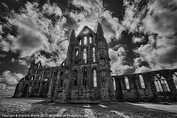 Whitby Abbey from the north Picture Board by Graham Moore