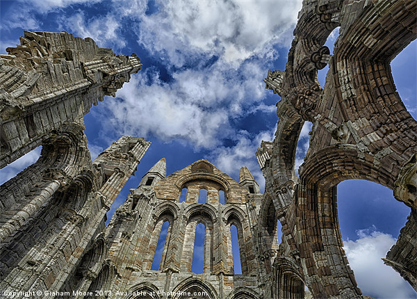 Inside Whitby Abbey Picture Board by Graham Moore