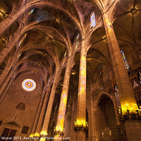 Buy canvas prints of Inside Palma cathedral by Graham Moore