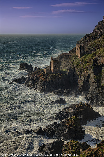 Botallack Crown Mine Picture Board by Graham Moore