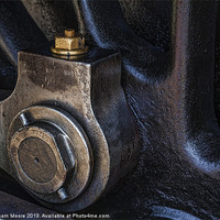 Buy canvas prints of Steam train wheel by Graham Moore