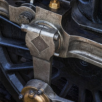 Buy canvas prints of Steam engine wheel by Graham Moore